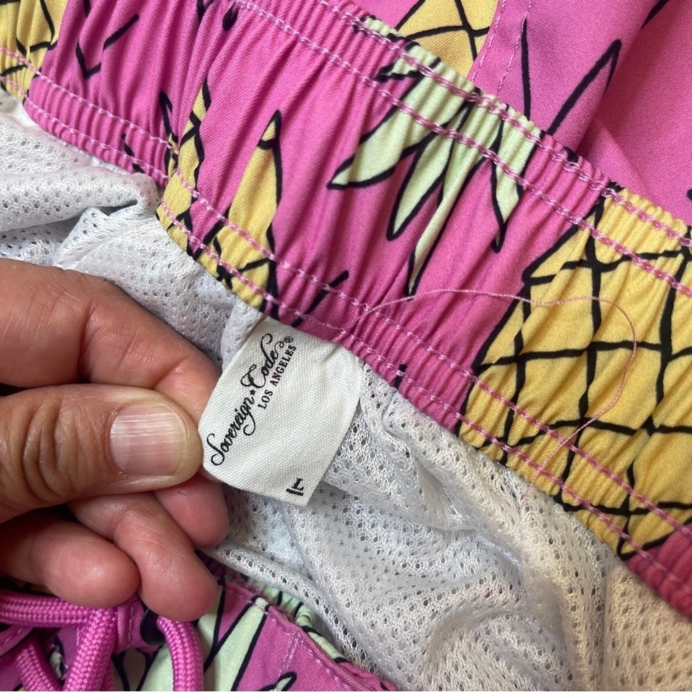 Sovereign Code Joyride Pineapple Pink Lined Swim … - image 5